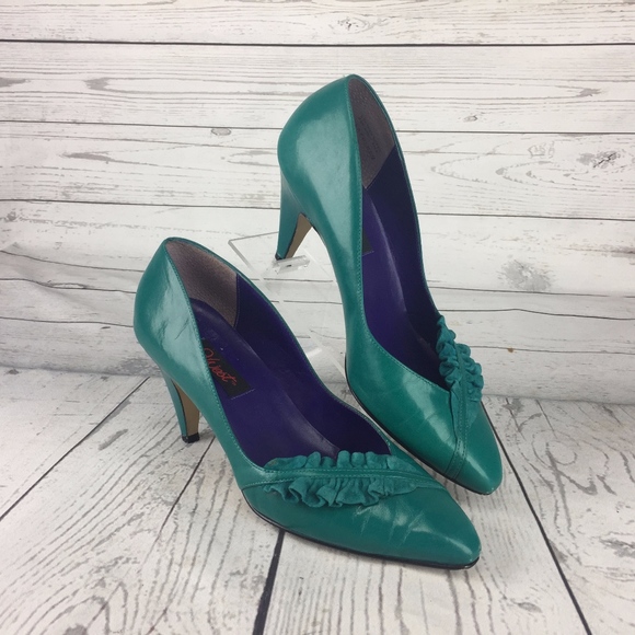 nine west turquoise heels